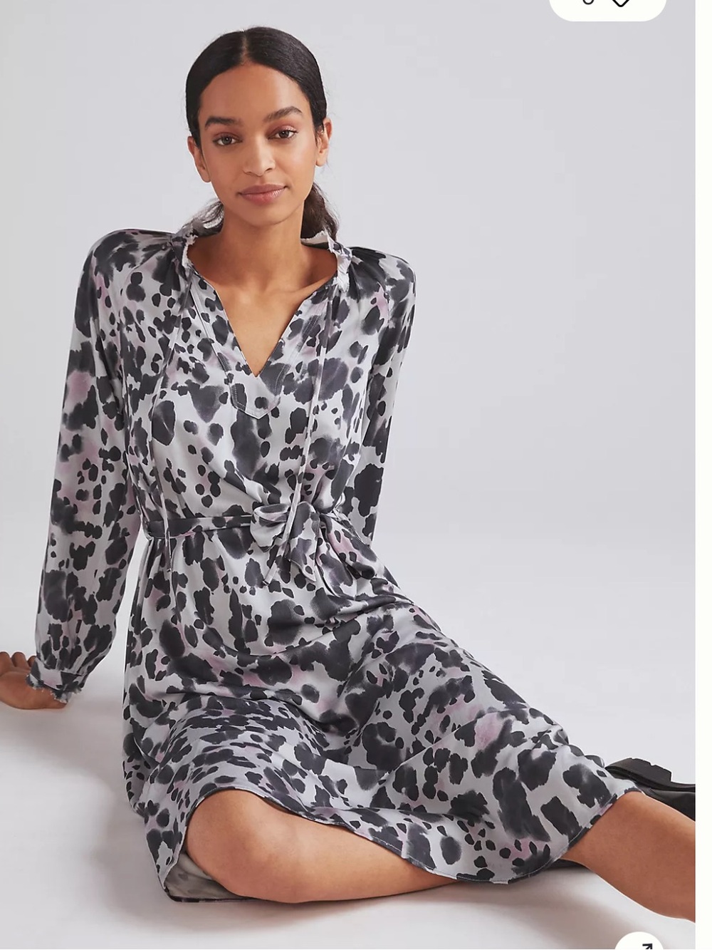 NWT Anthropologie size XS Leopard print midi dress